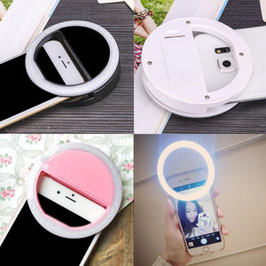 LED Selfie Ring Flash Lighting Case For iPhone & Android