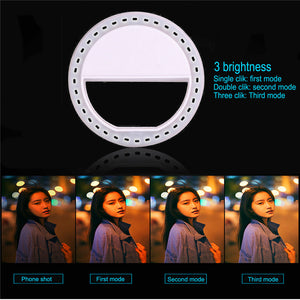 LED Selfie Ring Flash Lighting Case For iPhone & Android