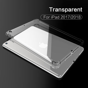 Shockproof Silicone Transparent Shell Tablet Back Cover For iPad