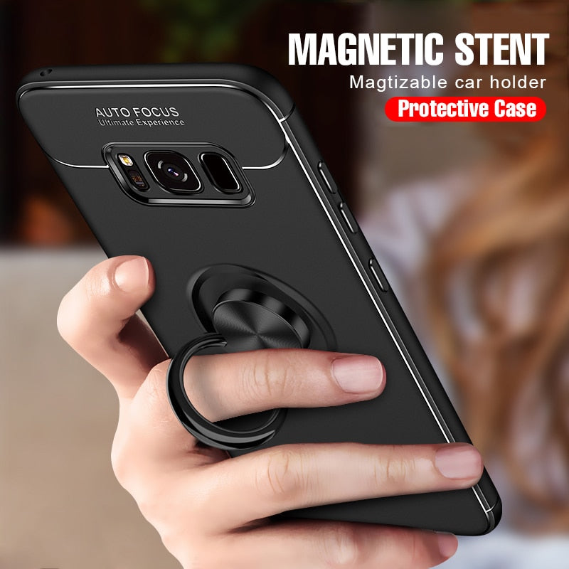 Luxury Shockproof Ring Case For Samsung