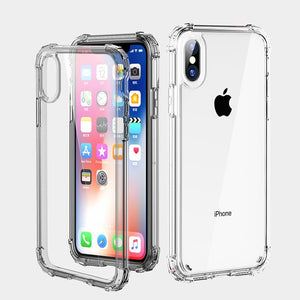 Luxury Shockproof Bumper Transparent Silicone Phone Case For iPhone