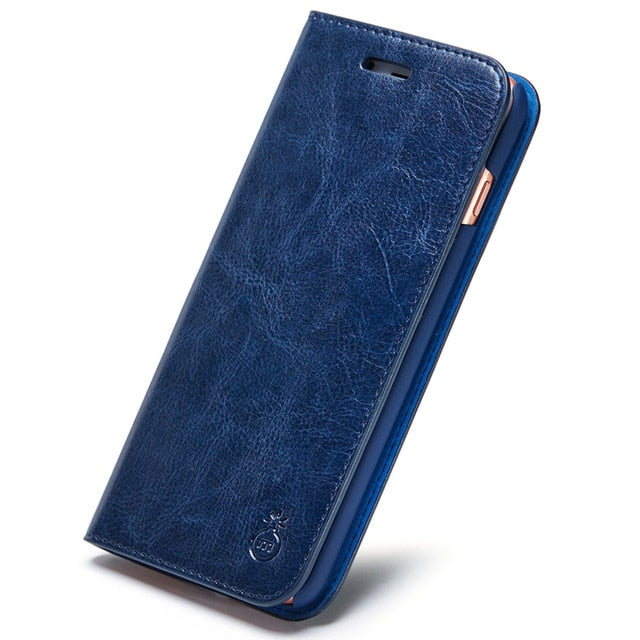 Musubo Luxury Flip Leather Cases for iPhone