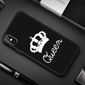 Silicone Cover Couple Case For iPhone